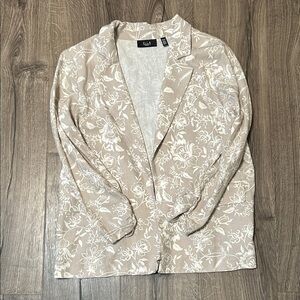 ELLA Beige Floral Blazer